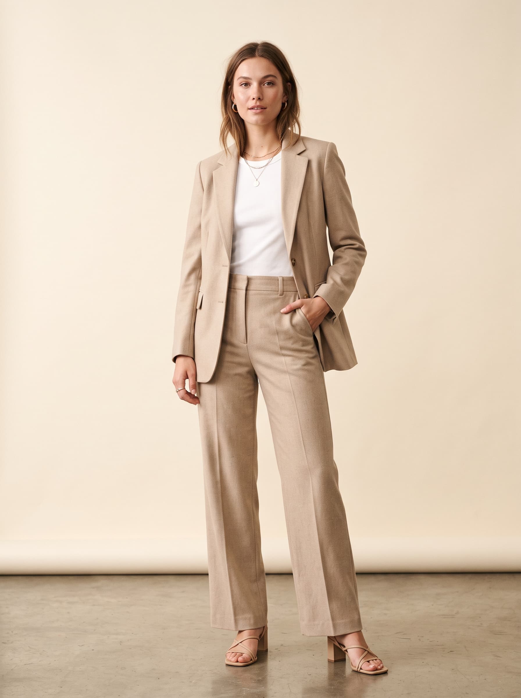 Blazer · Tailored — on-model catalogue example generated with Zeroshoot