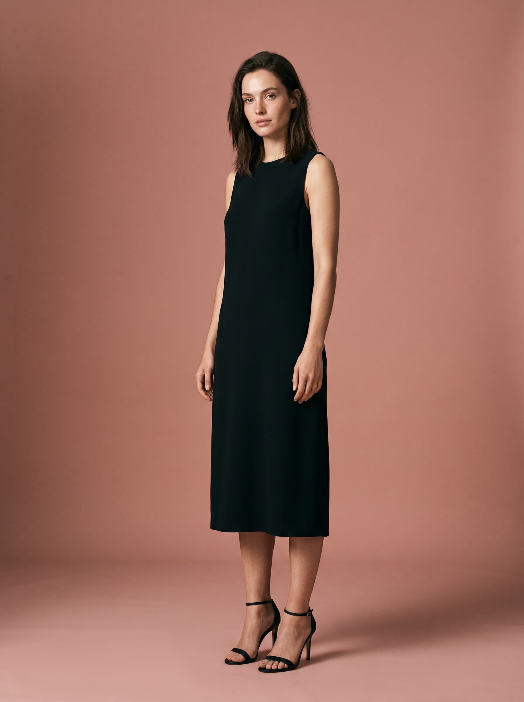 Black dress · Studio — on-model catalogue example generated with Zeroshoot